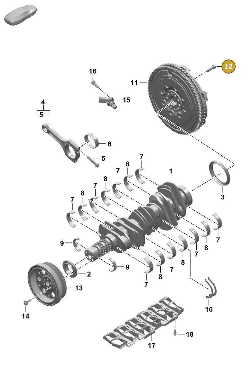 PAF906651 Porsche Screw