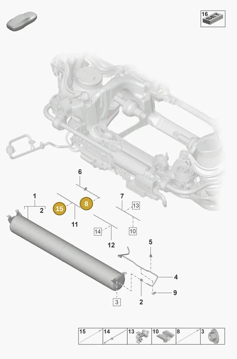 PAF906746 Porsche Cable Holder