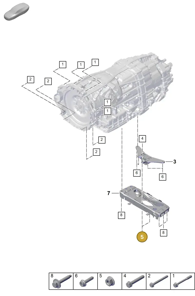 PAF907988 Porsche Hexagon Collar Nut