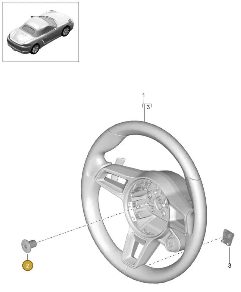 PAF910207 Porsche Screw with Interior Serrations