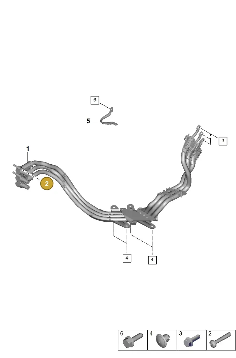PAF911276 Porsche Hexagon Socket Flat Head Bolt