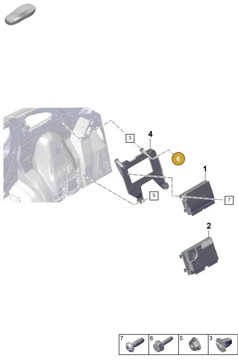 PAF911278 Porsche Hexagon Head Bolt (Combi)
