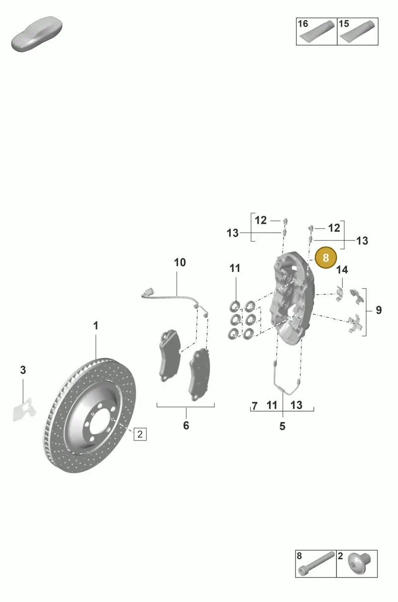 PAF911445 Porsche Screw