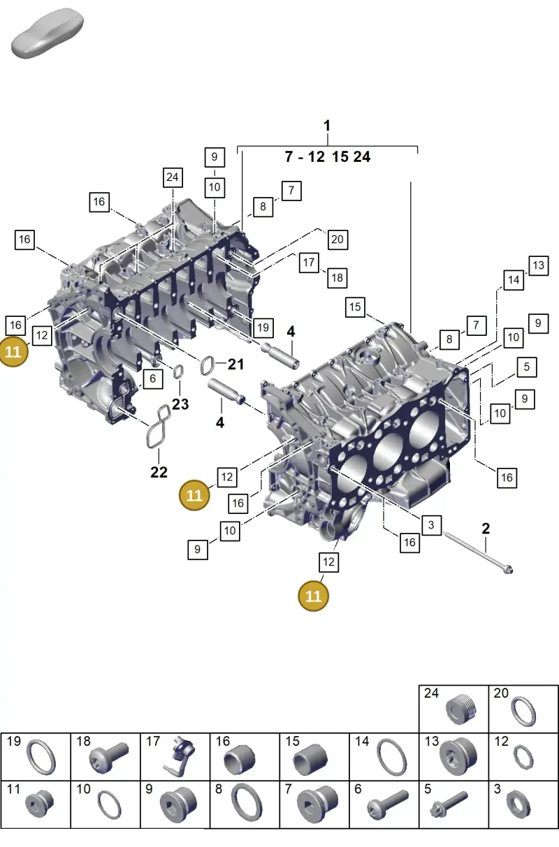 PAF911679 Porsche Sealing Plug