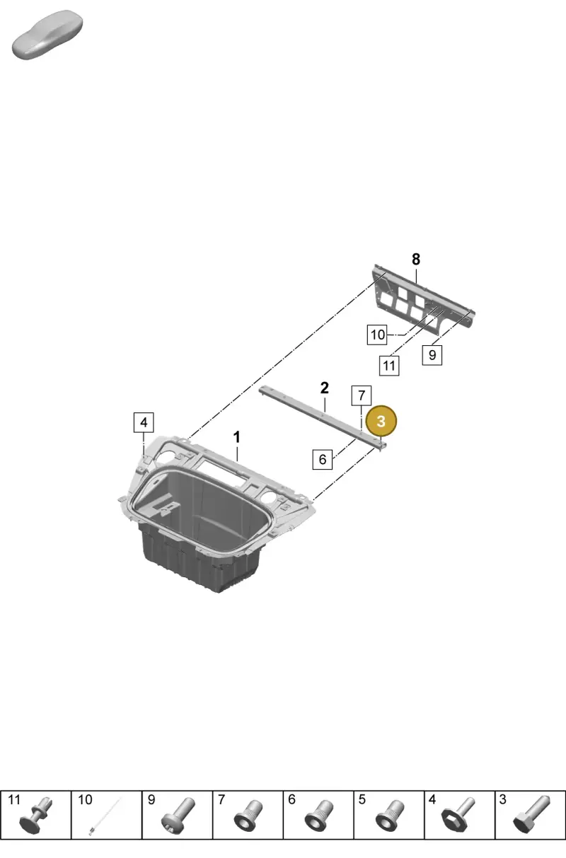 PAF912040 Porsche Hexagon Bolt