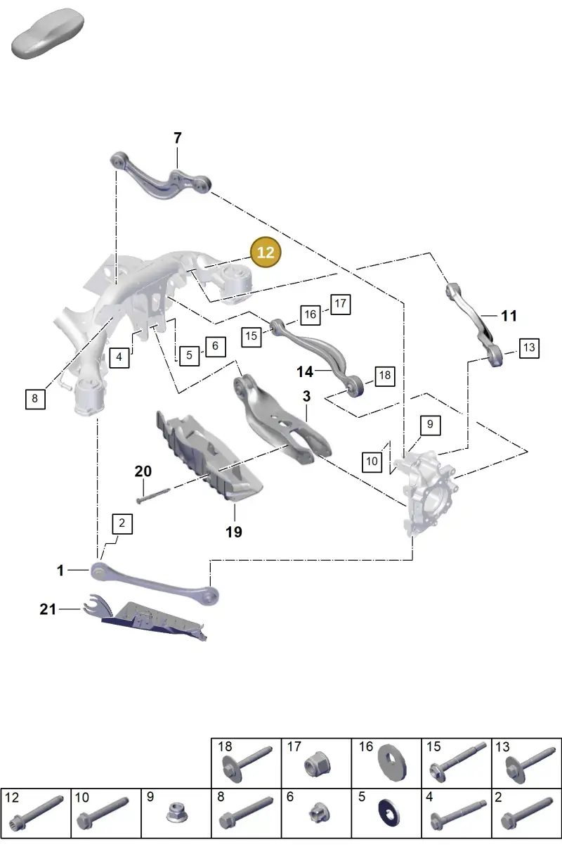 PAF912290 Porsche Screw