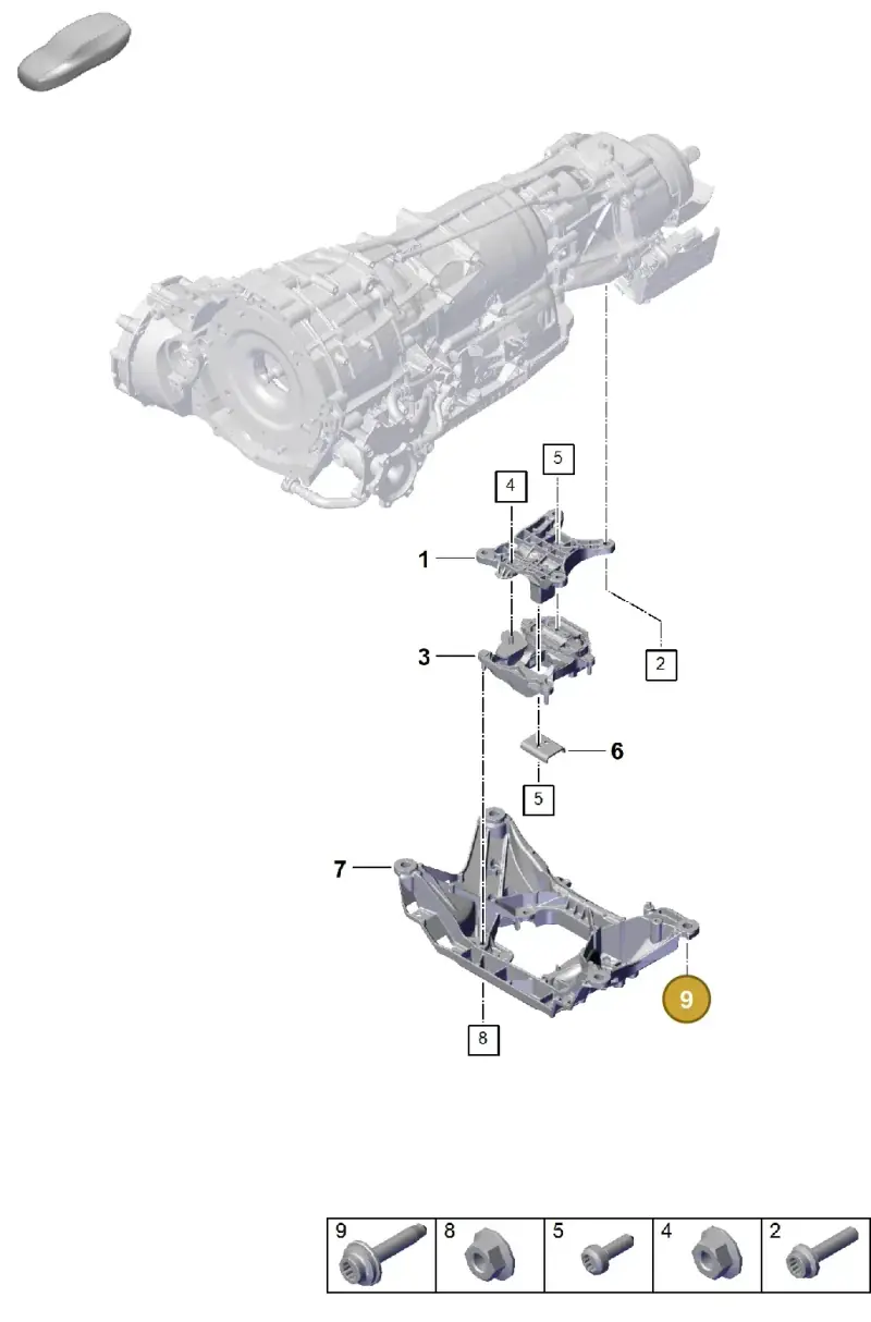 PAF91240001 Porsche Bolt with Washer