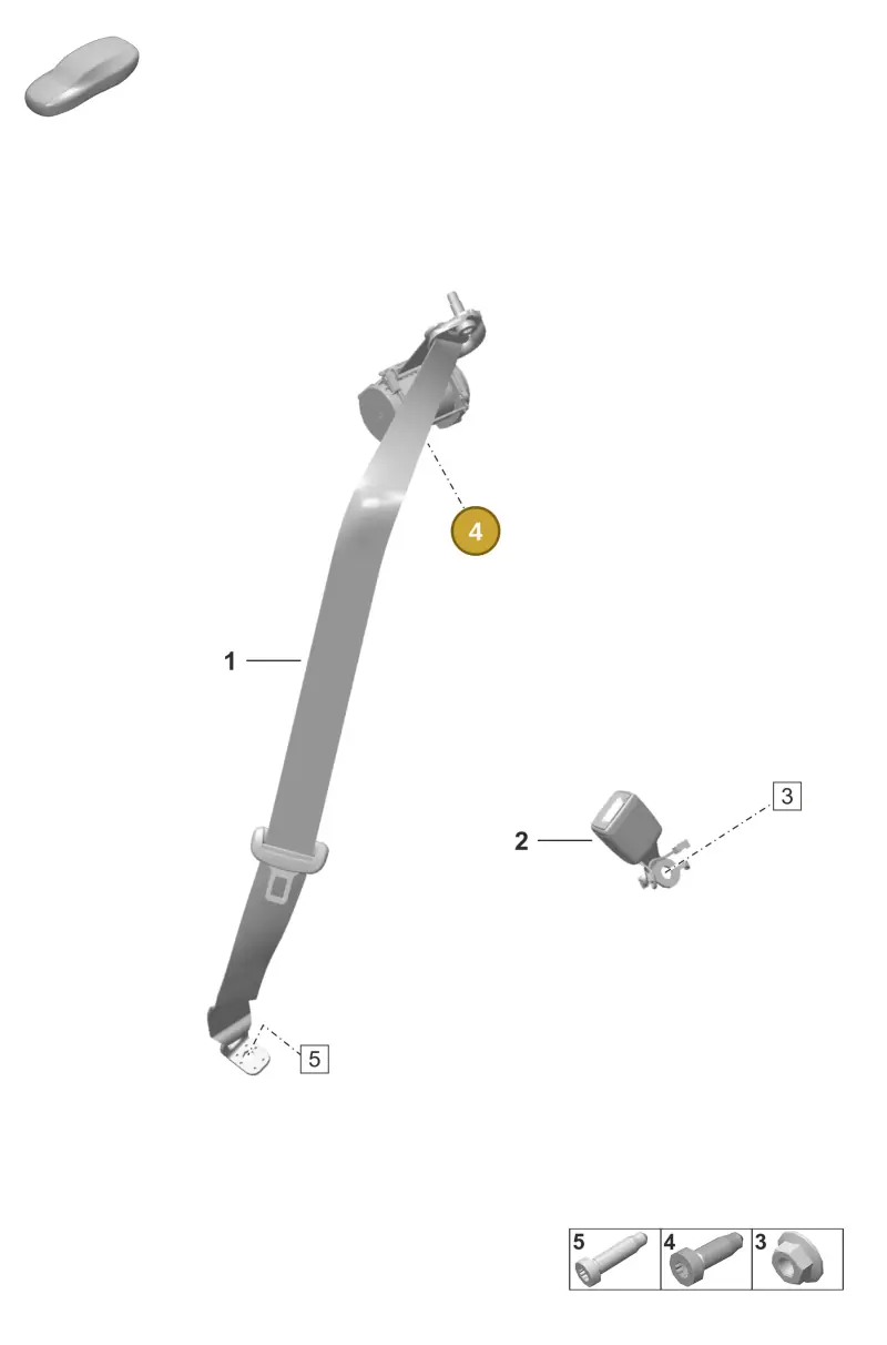 PAF912680 Porsche Interior Serration Flange Screw