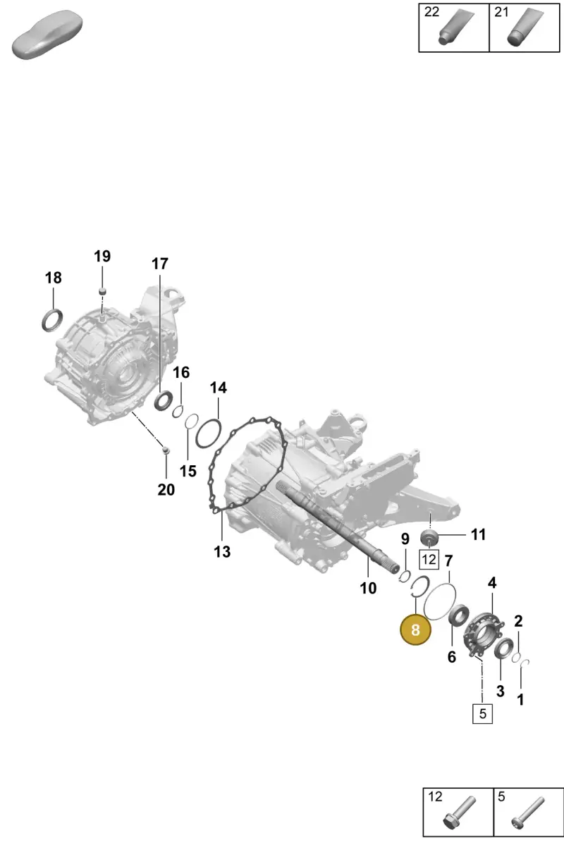 PAF912738 Porsche Securing Ring