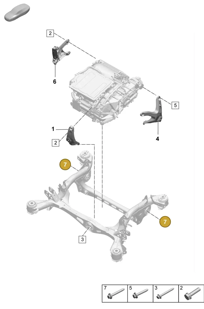 PAF912938A Porsche Twelve-Point Flange Bolt (Combination)