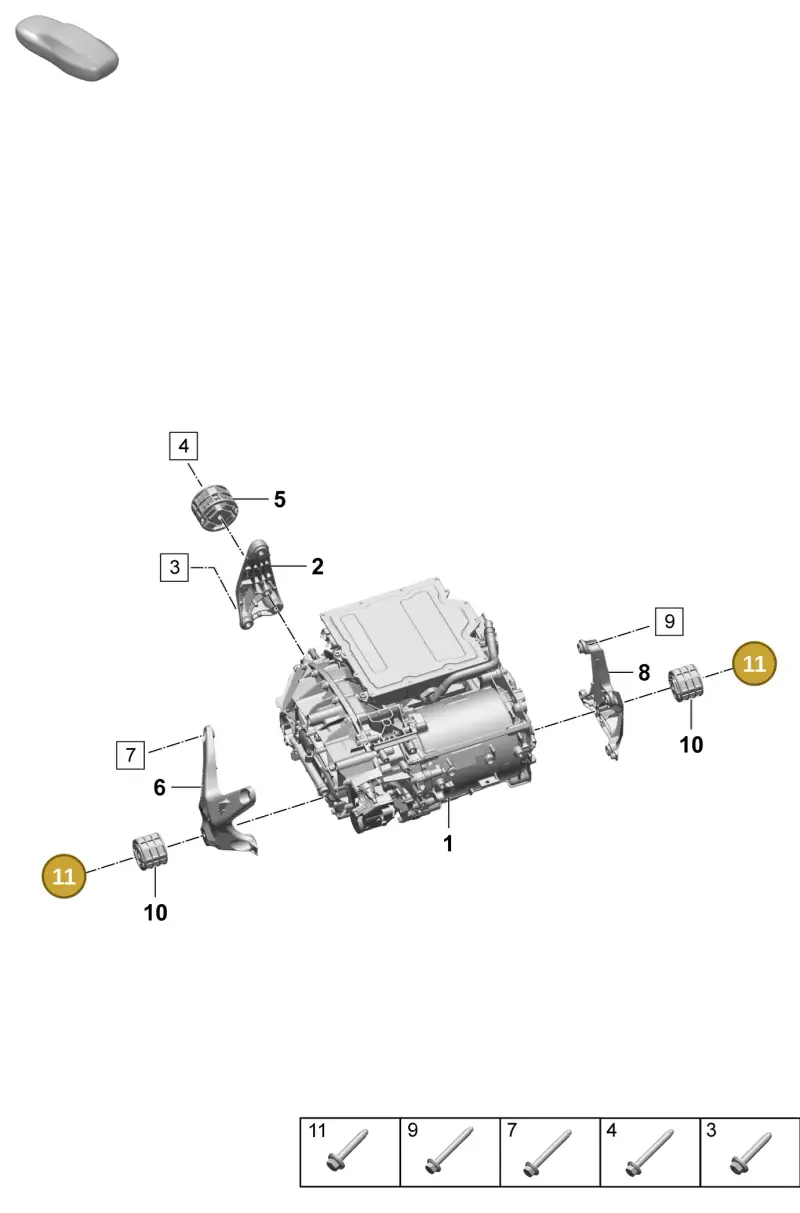PAF912938 Porsche Twelve-Point Flange Bolt (Combination)