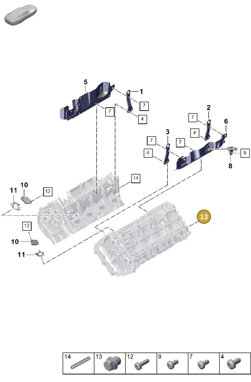 PAF913050 Porsche Seal Bolt with Sealing Ring