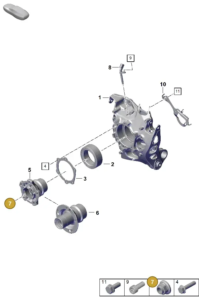 PAF913091 Porsche Hexagon Flange Screw (Combi)