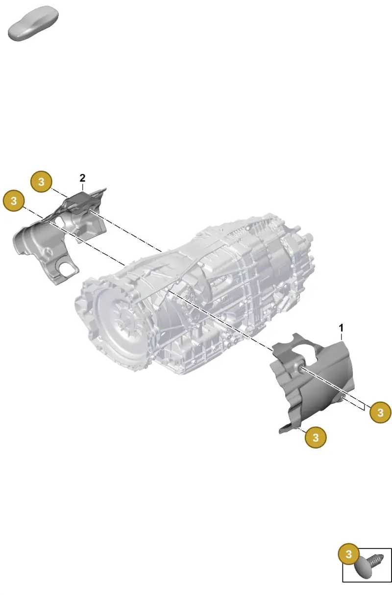 PAF913124 Porsche Clip