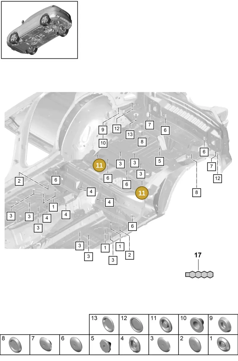 PAF97190800 Porsche Bungs