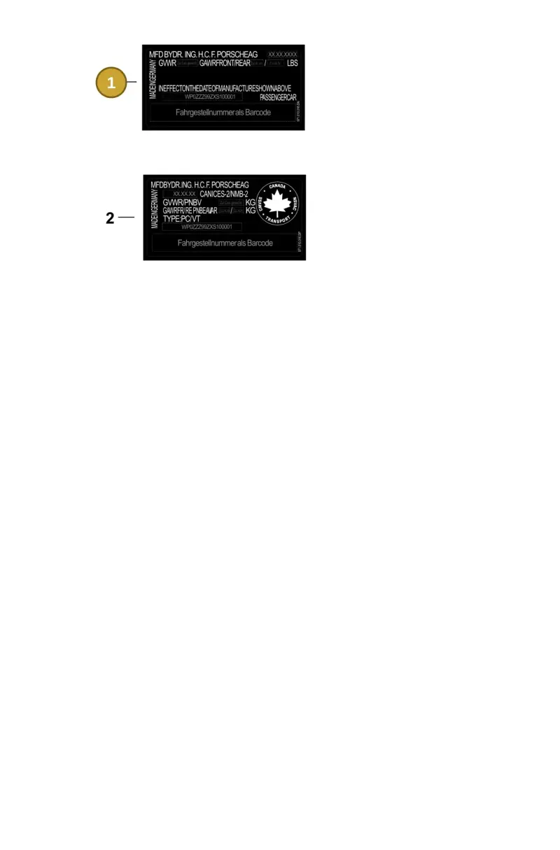 V04015001S Porsche Sticker Certificate Usa