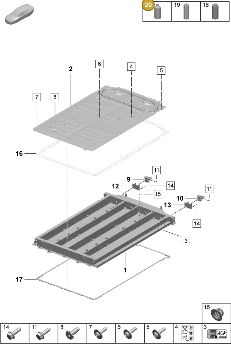 V04015004BD Porsche 2K Heat-Conducting Paste