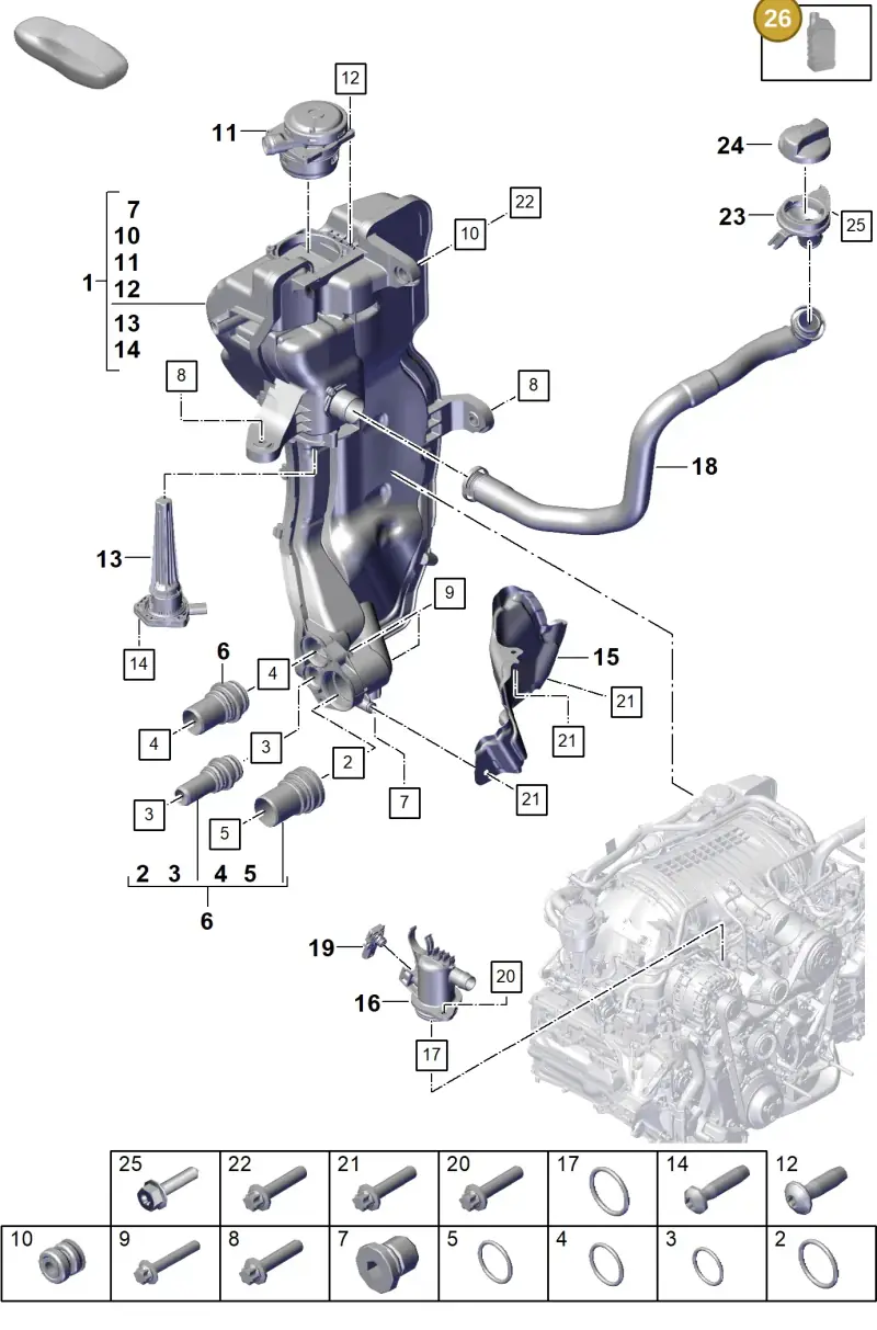 V04015009F Porsche Engine Oil