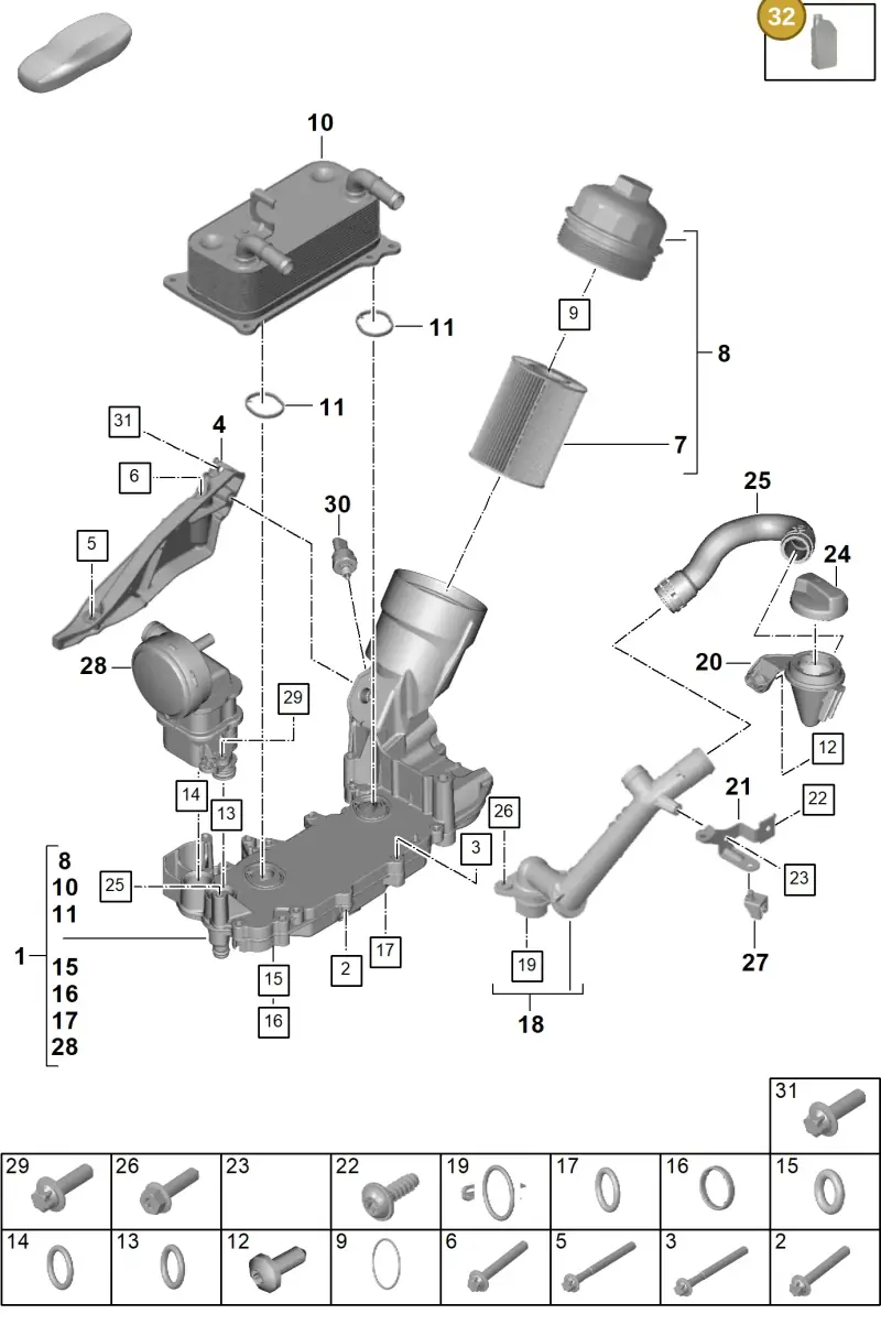 V04015009H Porsche Engine Oil