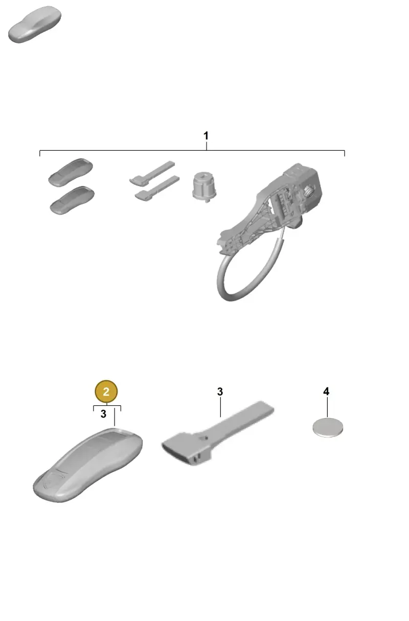 V04015853BF Porsche Handheld Transmitter