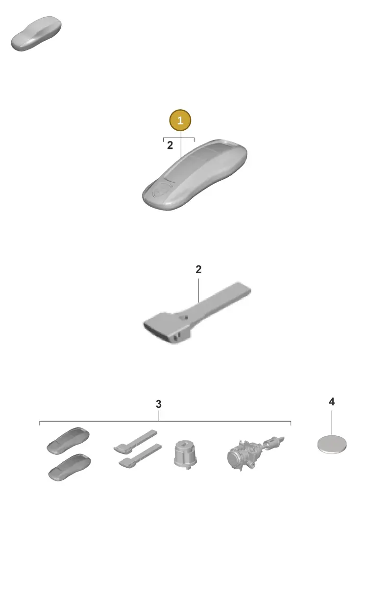 V04015953N Porsche Handheld Transmitter