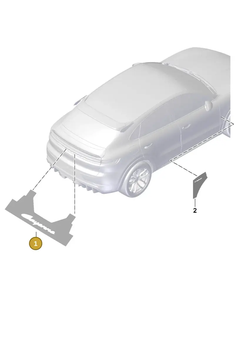V04016003CH Porsche Assembly Aid for Lettering