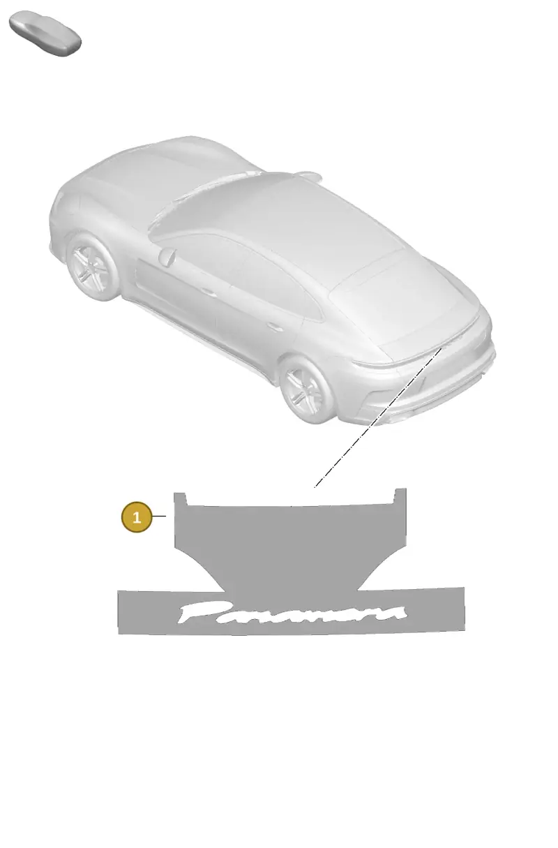 V04016003DG Porsche Assembly Aid for Lettering
