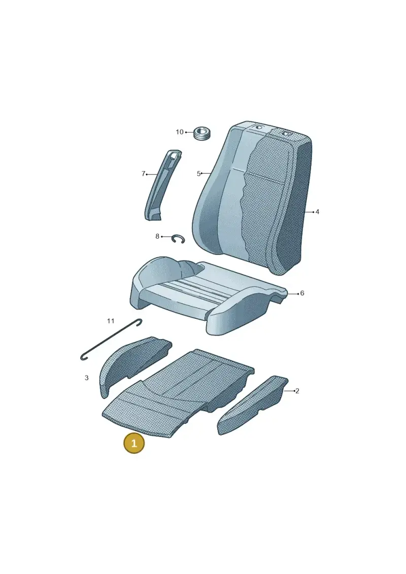 V04017001AP Porsche Repair Set for Seat Heater