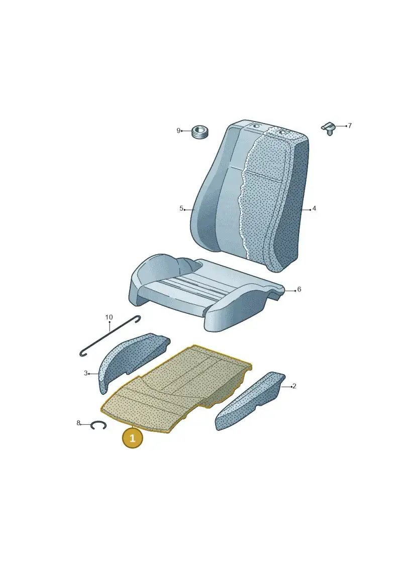 V04017001AR Porsche Repair Set for Seat Heater