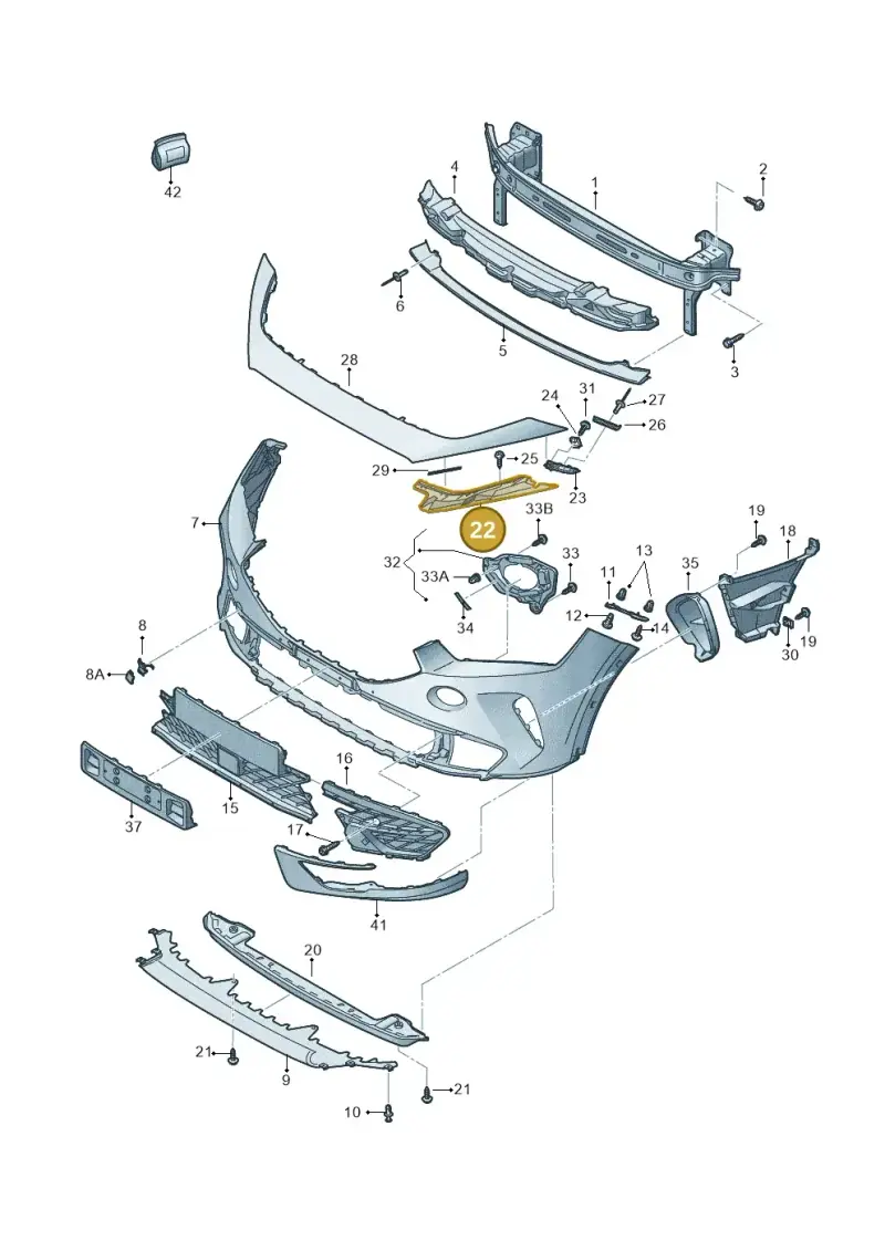 5FF8070569B9 SEAT Bracket (Satin Black 9B9)