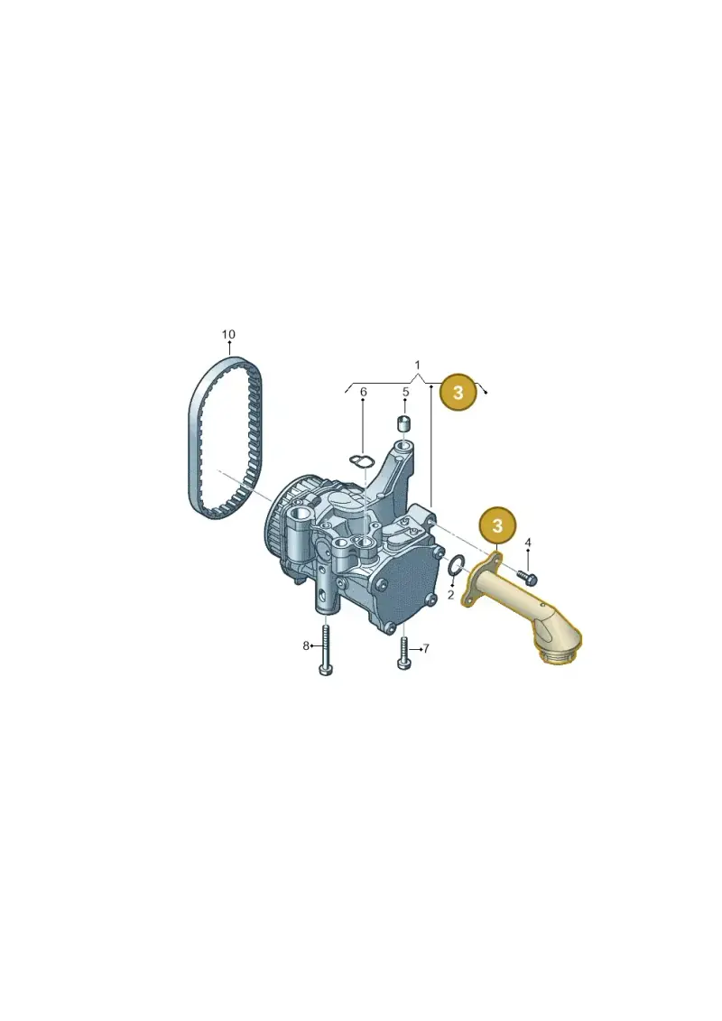 04L115251 Volkswagen Suction Line