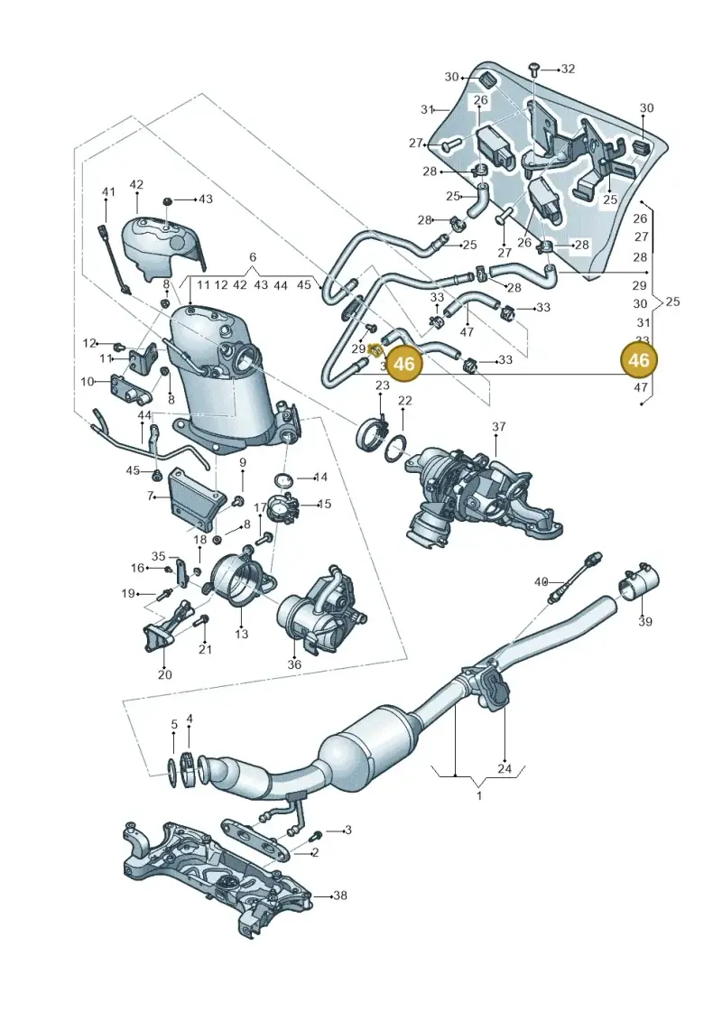 04L131553 Volkswagen Hose