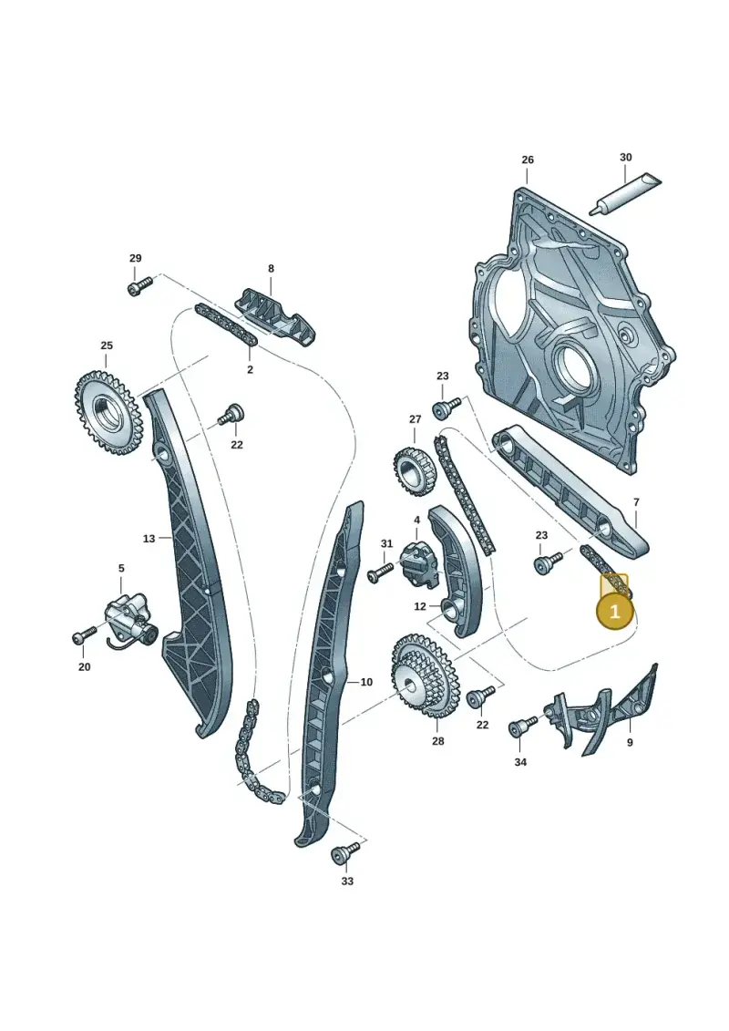 06N109158A Volkswagen Timing Chain