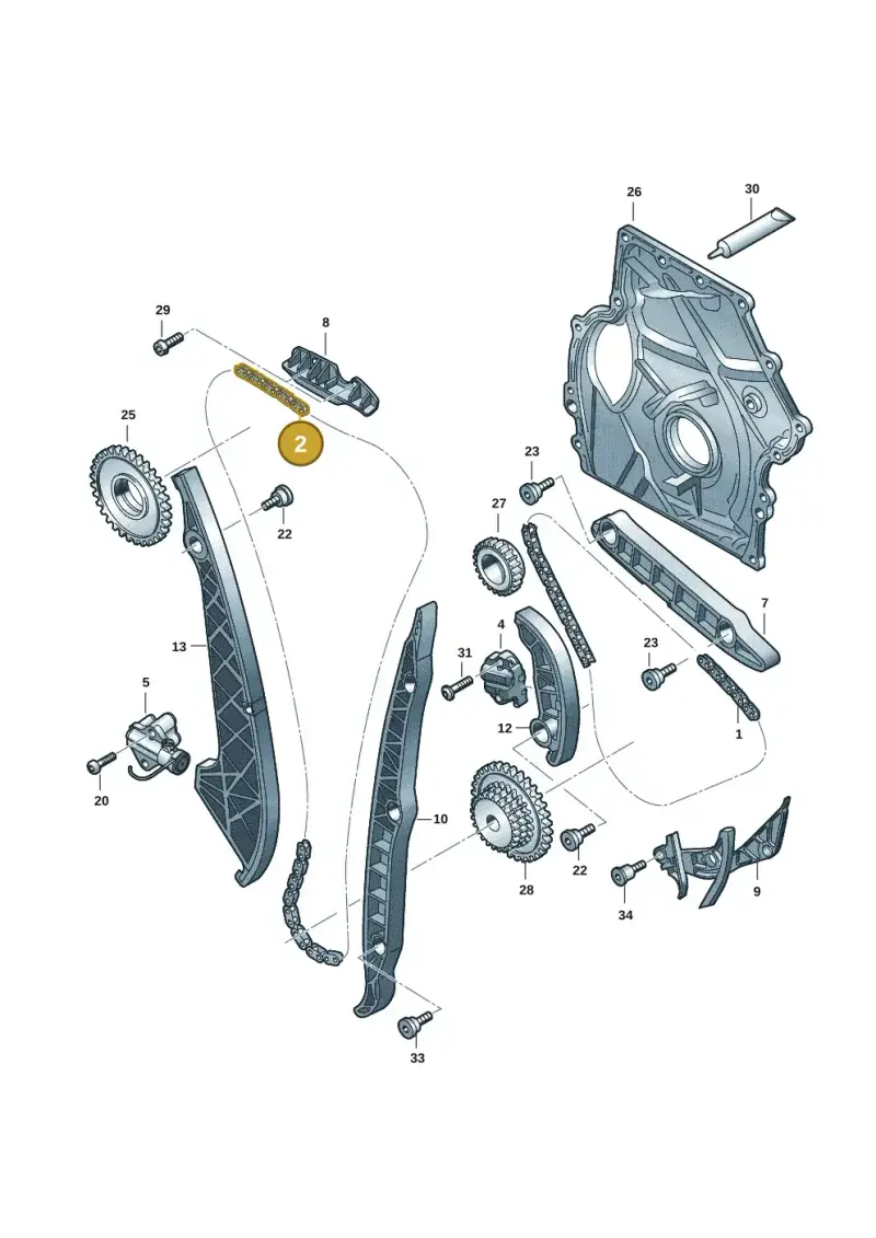 06N109158B Volkswagen Timing Chain