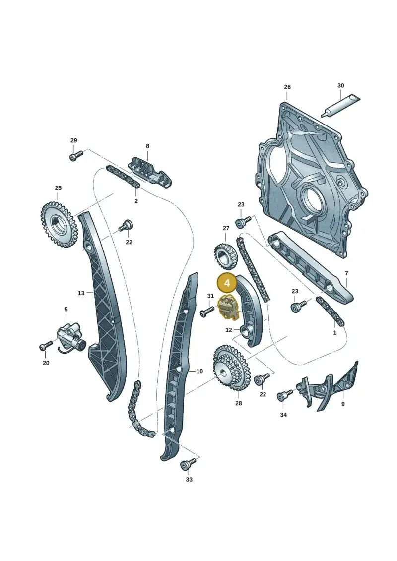 06N109467 Volkswagen Chain Tensioner