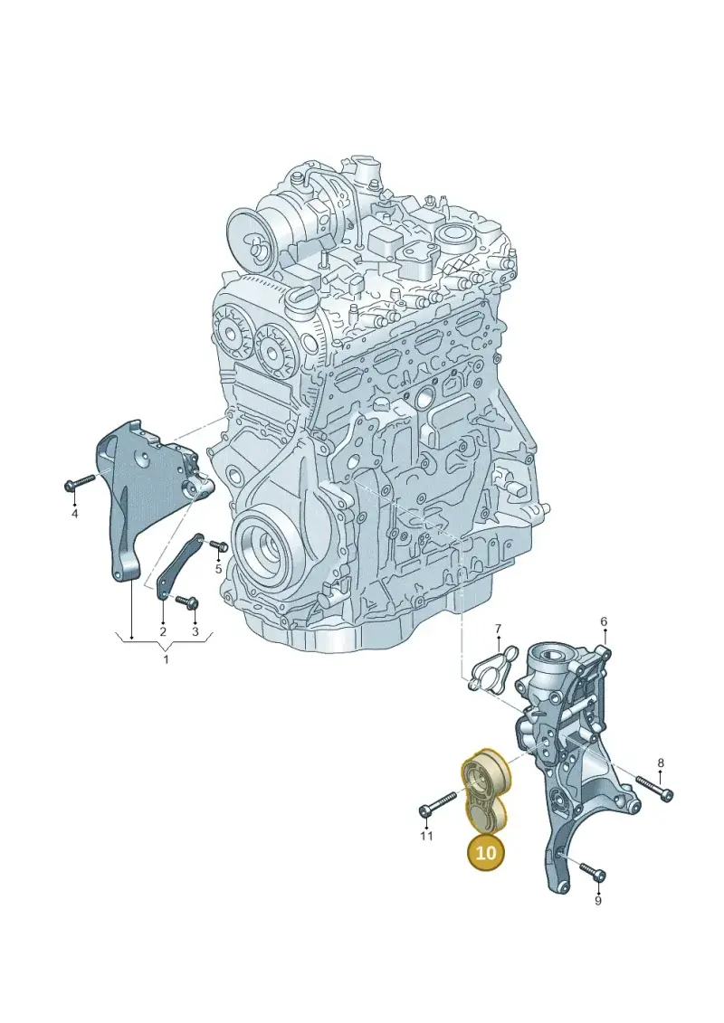 06Q903133B Volkswagen Belt Tensioner Damper