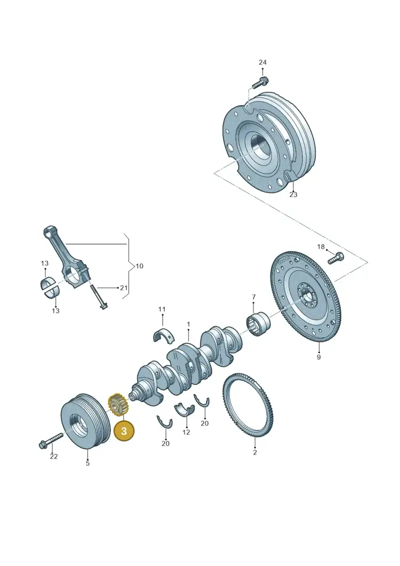 06R105209A Volkswagen Chain Sprocket