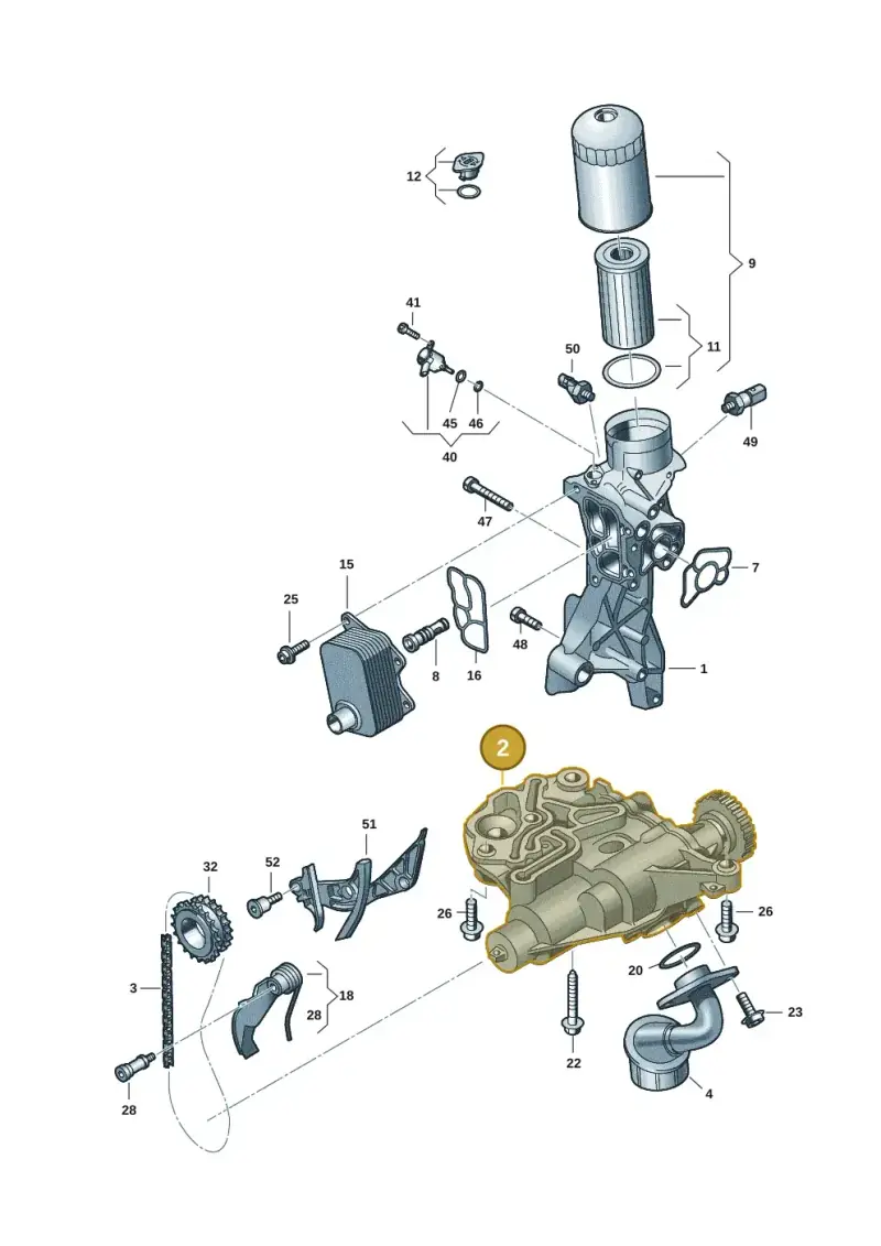 06R115105 Volkswagen Oil Pump