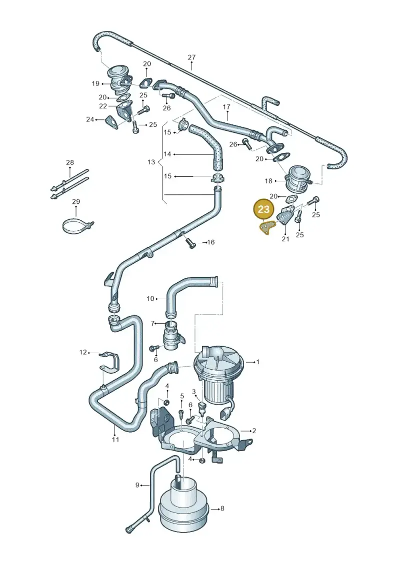 078131120E Volkswagen Seal