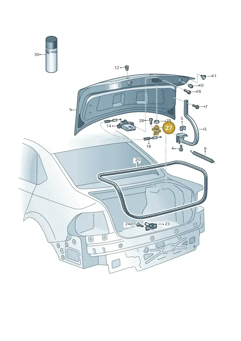 107827573T Volkswagen Lock Cylinder