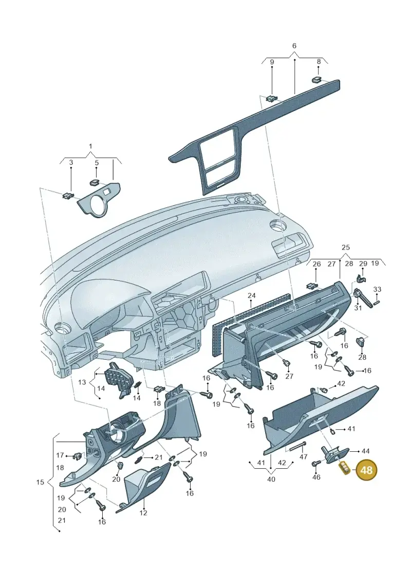 107857113A Volkswagen Lock Cylinder
