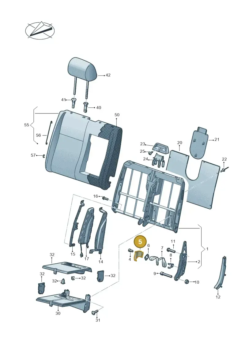 7H0881348 Volkswagen Cover