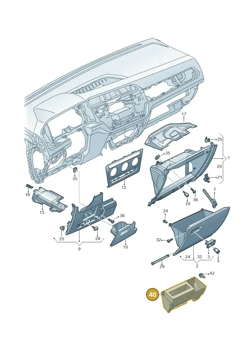 JKV861116 Volkswagen Bracket for Two-Way Radio