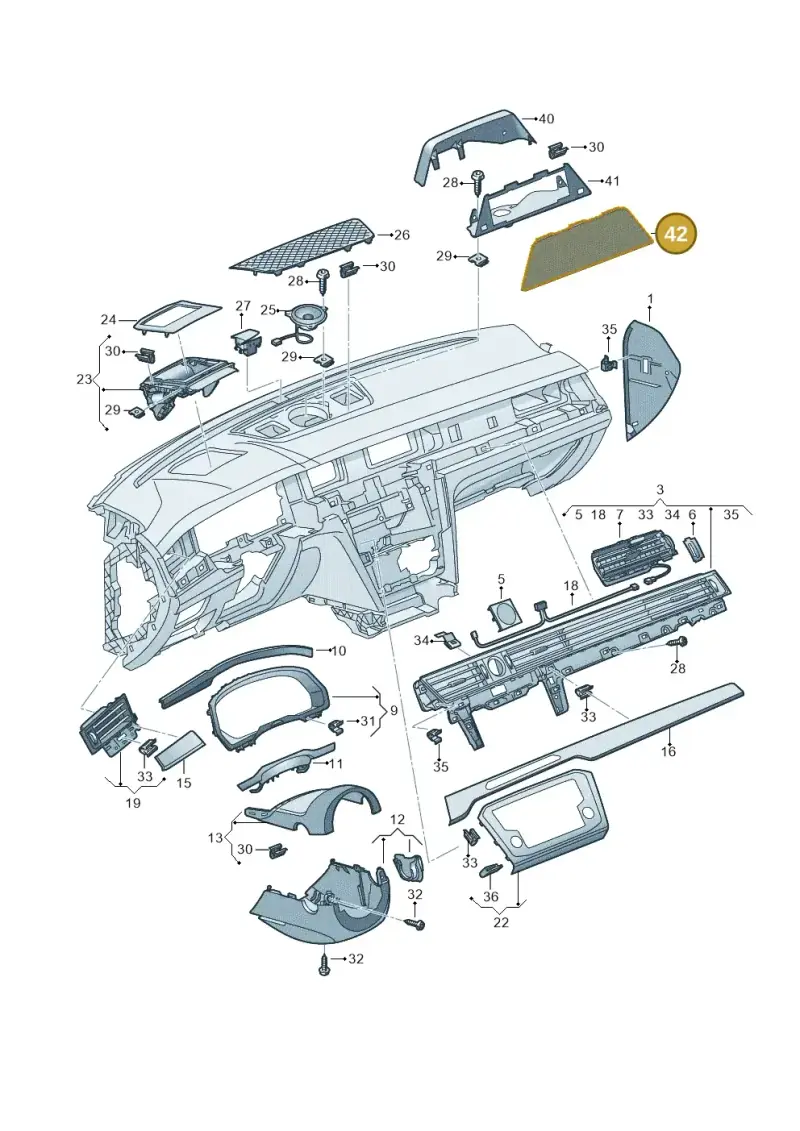 JKV863209 Volkswagen Trim