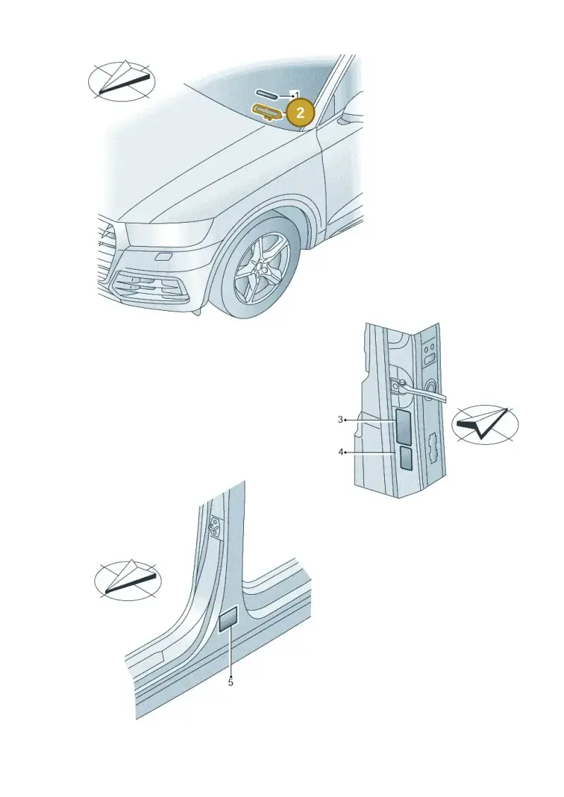 JNV000302 Volkswagen Holder for Vehicle Chassis Number Plate