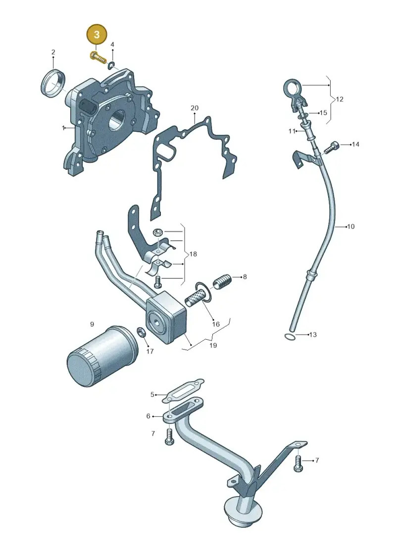 N0102228 Volkswagen Hexagon Bolt