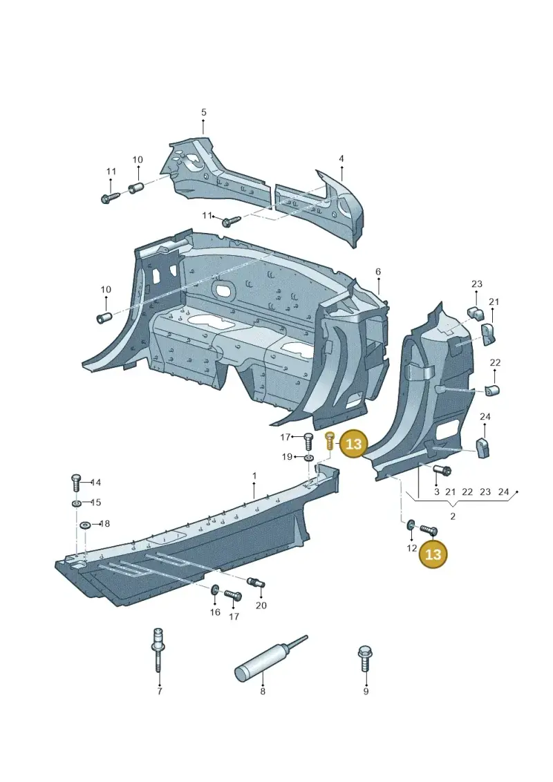 N01024428 Volkswagen Hexagon Bolt