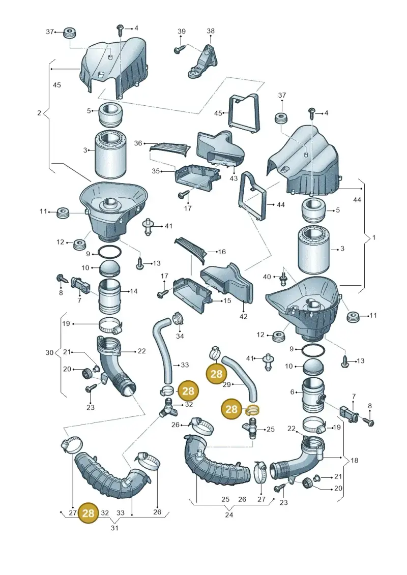 N10166201 Volkswagen Clamping