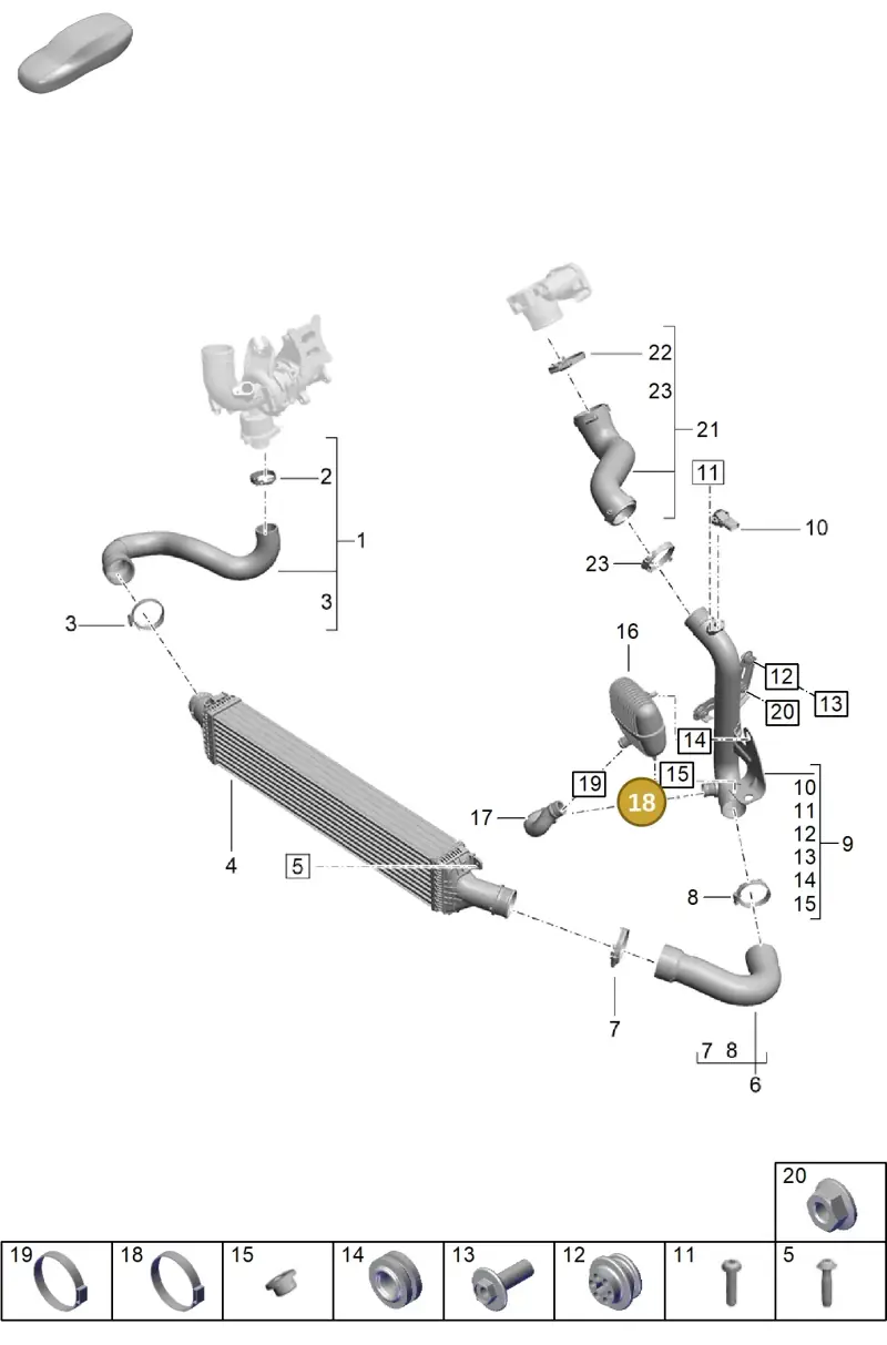 N10313201 Volkswagen Ear Crimp Hose Clamping