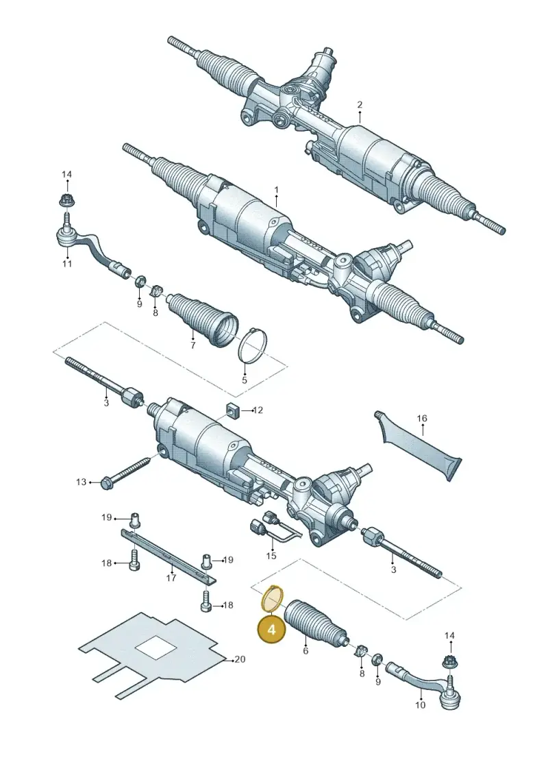 N10434401 Volkswagen Clamping